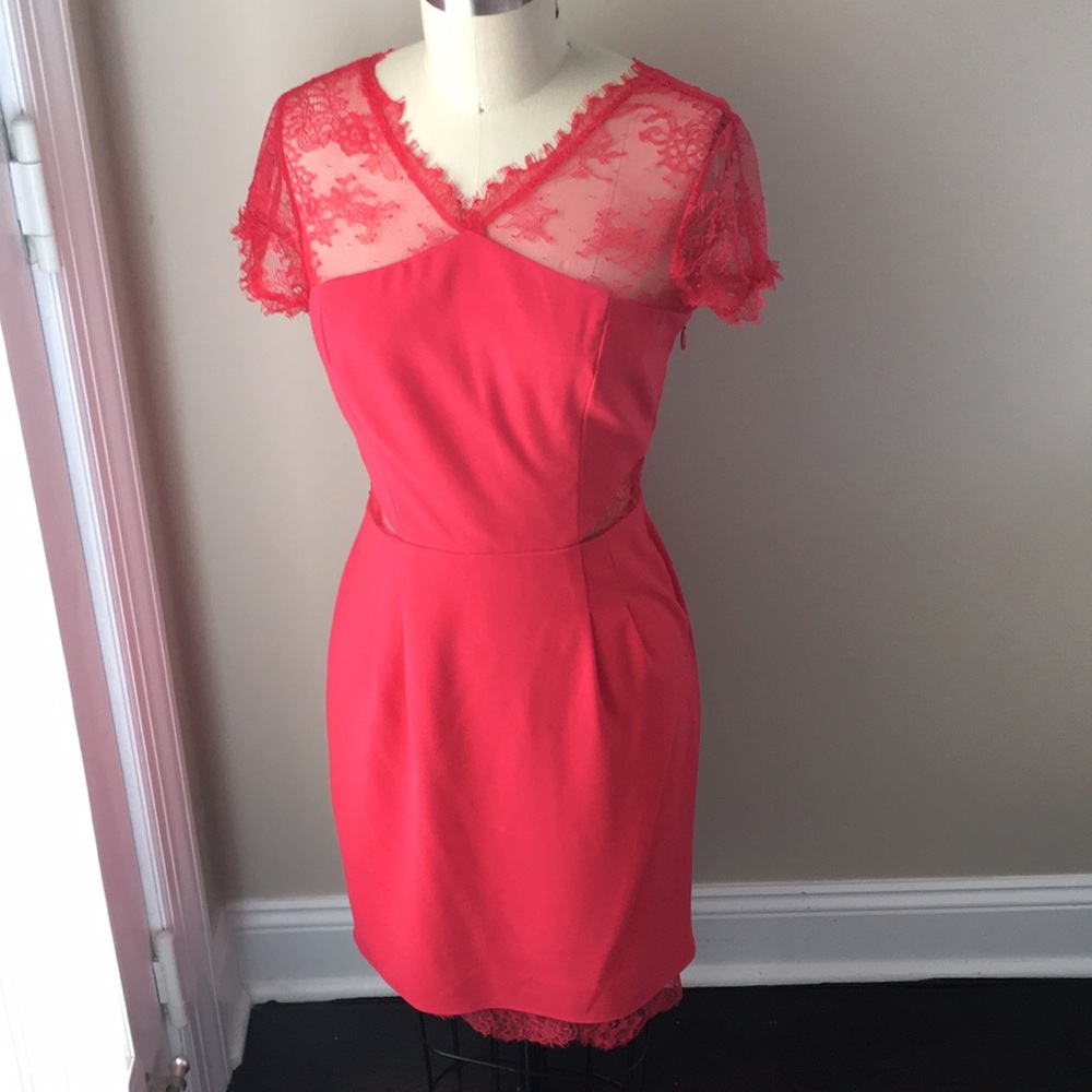 Red Lacey party dress- BRAND NEW